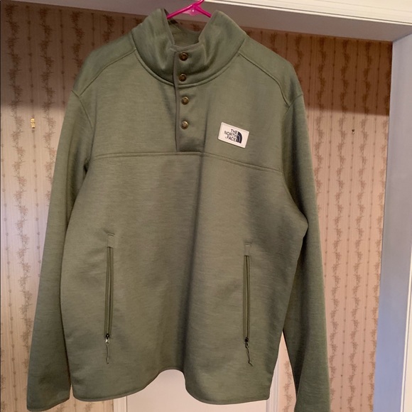 mens north face sherpa pullover